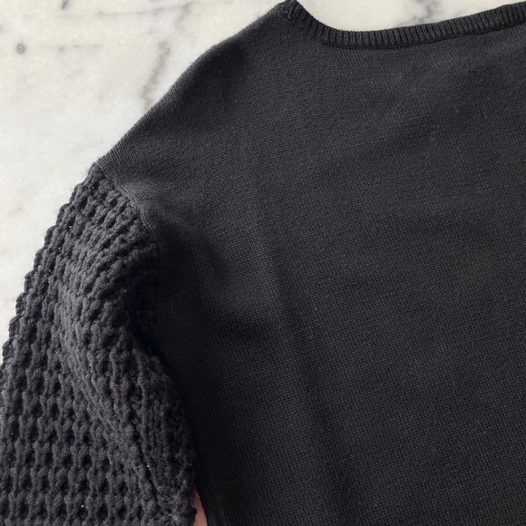 Alice + Olivia Black Wool Boatneck Sweater - Picture 13 of 14